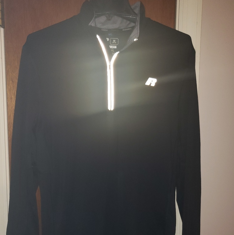Medium Black Russel Quarter-Zip Pullover Shirt